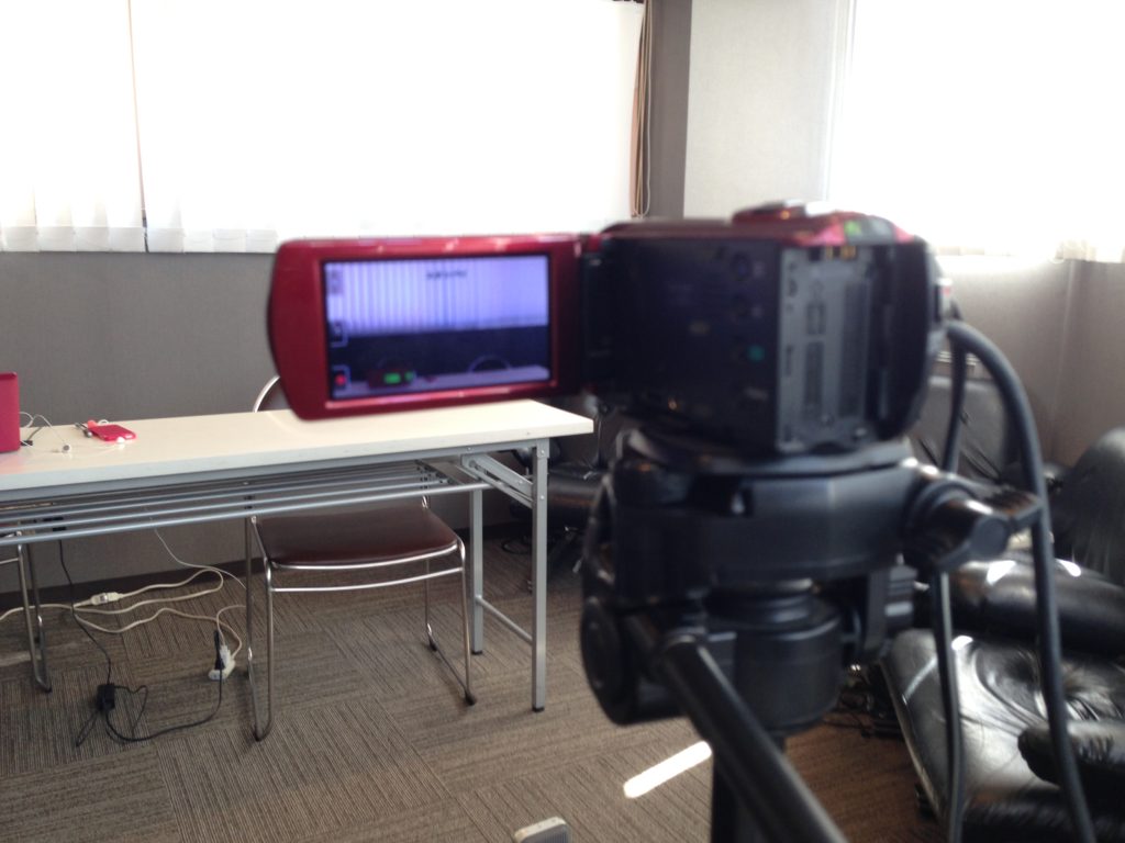 タスクールが映像スタジオになるとは・・・