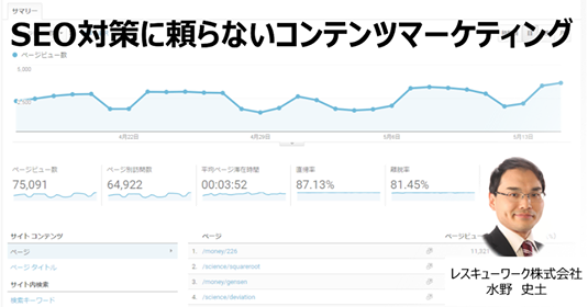 訪問者が訪問者を呼ぶ！「seo対策に頼らないコンテンツマーケティング」セミナー